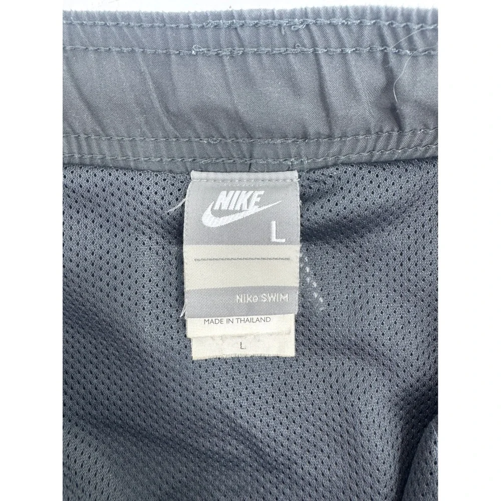 Nike Swim Men Gray Board Shorts‎ Trunks L Mesh Lined NESS4041 026 KO3511